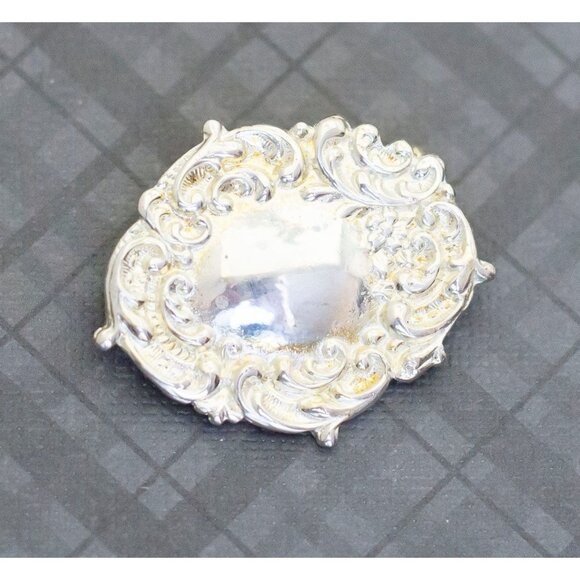 Vintage Victorian Silver Tone Brooch from Korea, G38 - Picture 1 of 2